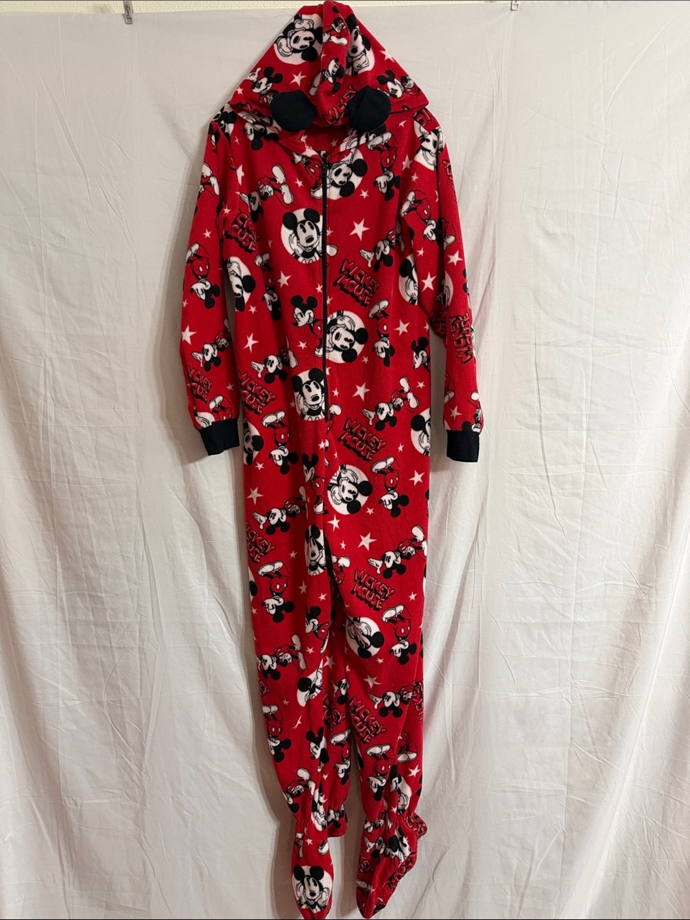 Disney Red Mickey Mouse Fleece Sleep Sack Onesie